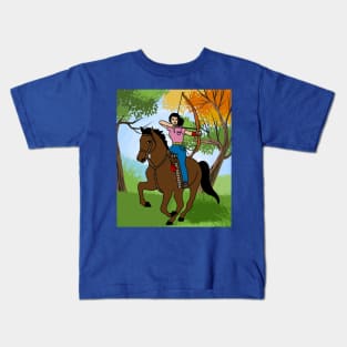 Archery With A Bow And Arrow Kids T-Shirt